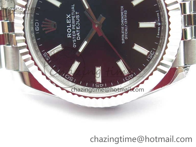 1:1 Bracelet 126334 DateJust Markers 41MM Jubilee SS VRF Black Dial Best on A3235 SS Edition Stick 904L 0729